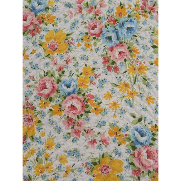 Handmade Machine Sewn Quilt Top Patchwork Scalloped Reversible 91” L x 78” W - Picture 9 of 14